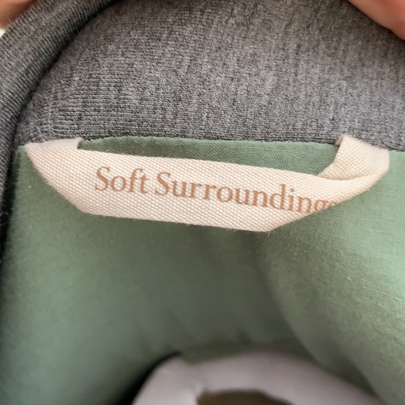 Soft Surroundings Kenosho Jacket Gray Green Size Medium - Picture 10 of 11